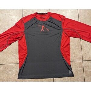 Nike Pro Combat Shirt Mens XXL Red Dri Fit Swingman Ken Griffey Jr Raglan Sleeve
